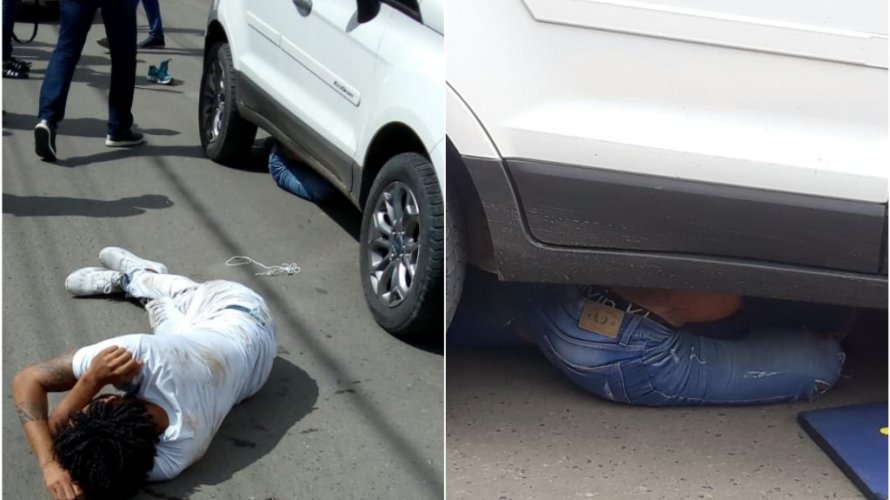 Dono de posto de combustível atropela bandidos após ter malote de dinheiro roubado em Santo Antônio de Jesus