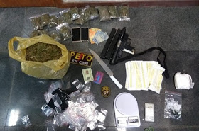 Polícia apreende submetralhadora de uso restrito e drogas em Feira de Santana