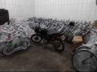 Polícia recupera carga de bicicletas avaliada em R$ 50 mil em Rafael Jambeiro