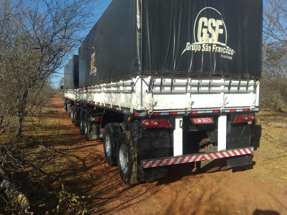 Caminhão Scania é recuperado três horas após o roubo na Bahia