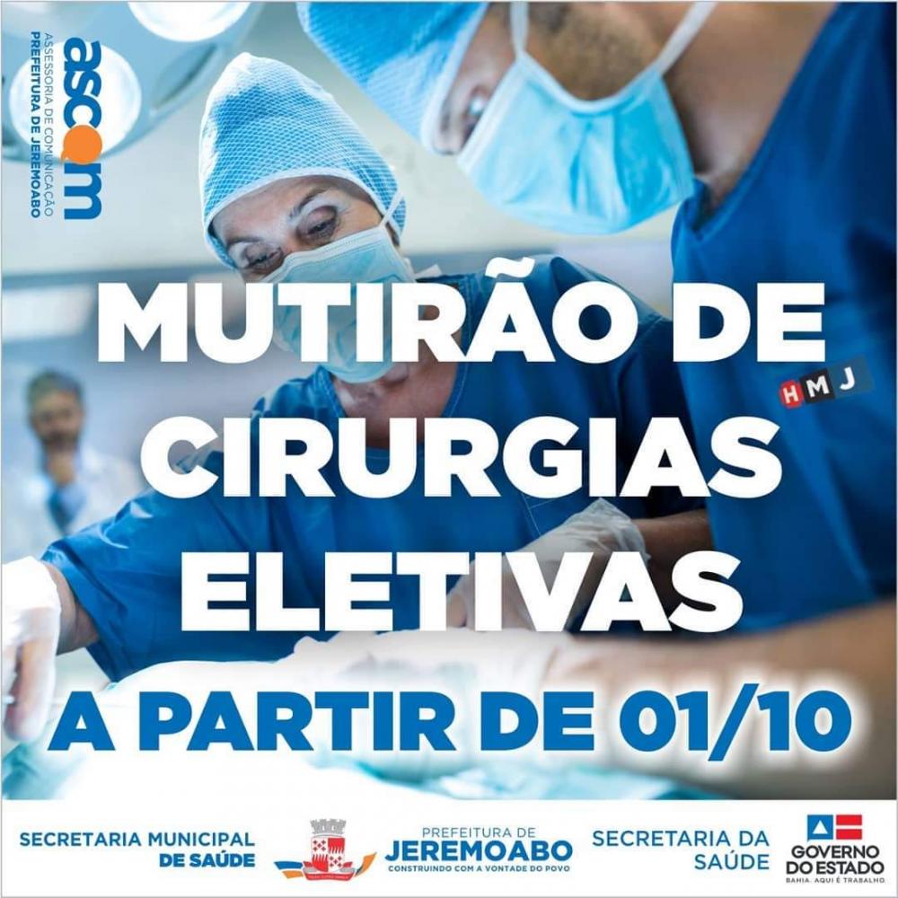 Jeremoabo: Hospital Municipal realizará Mutirão de Cirurgias Eletivas a partir de outubro