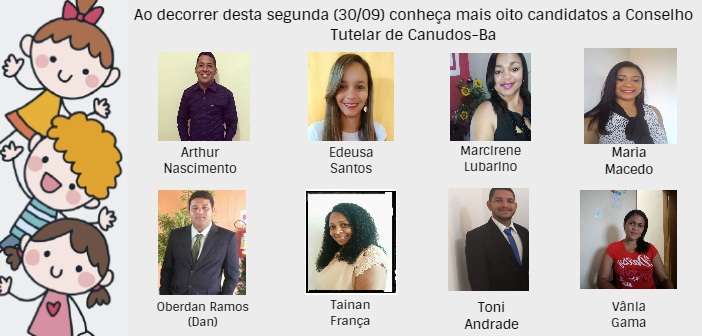 Veja mais oito candidatos a vaga de conselho tutelar de Canudos-Ba