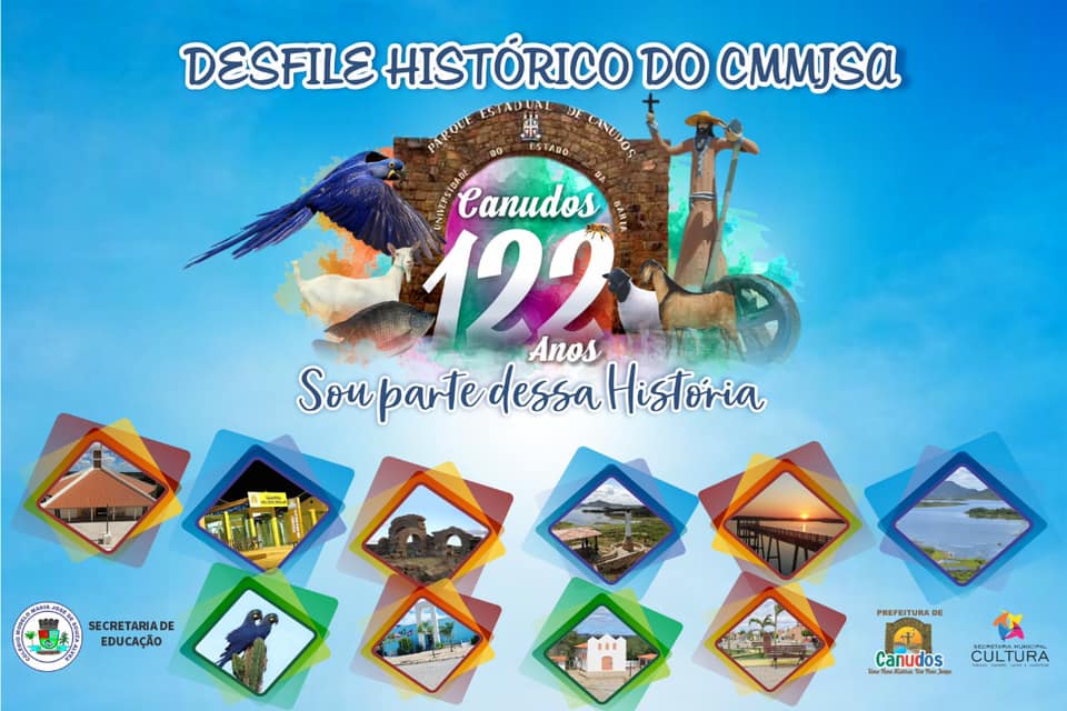 Escola Modelo de Canudos realiza desfile em recordação aos 122 anos do fim da guerra histórica