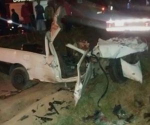 Colisão entre pick-up e ônibus deixa seis vítimas na BR-110 na Bahia