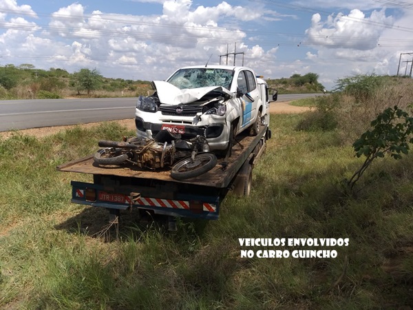 Jeremoabo BA: colisão de veículo e moto deixa vitima fatal na BR 110