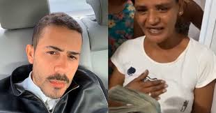 Carlinhos Maia dá R$ 25 mil a mulher que lhe pediu R$ 100 de ajuda