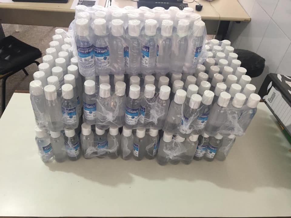 Polícia Civil aprende 264 unidades de álcool gel falsificados