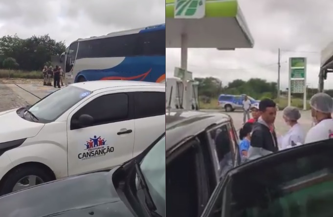 Ônibus e van que traziam clandestinamente passageiros de SP são interceptados em Cansanção