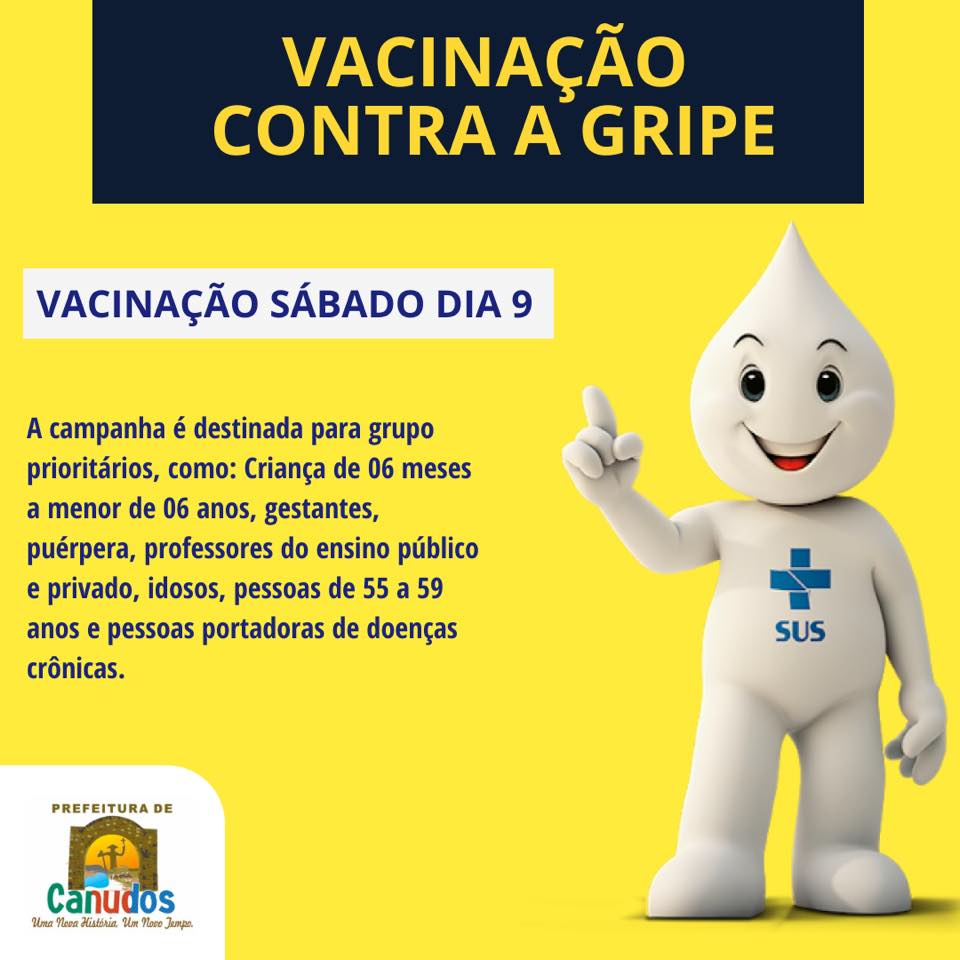 Canudos: Vacinação contra a gripe