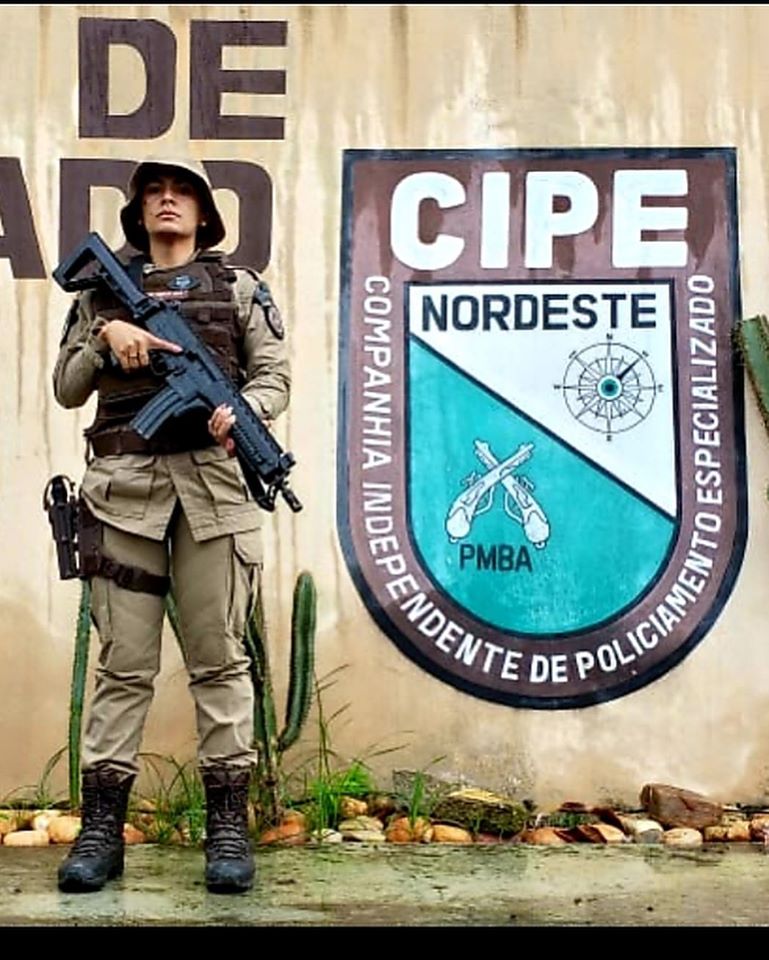 Primeira Policial Militar Feminina da CIPE NORDESTE.