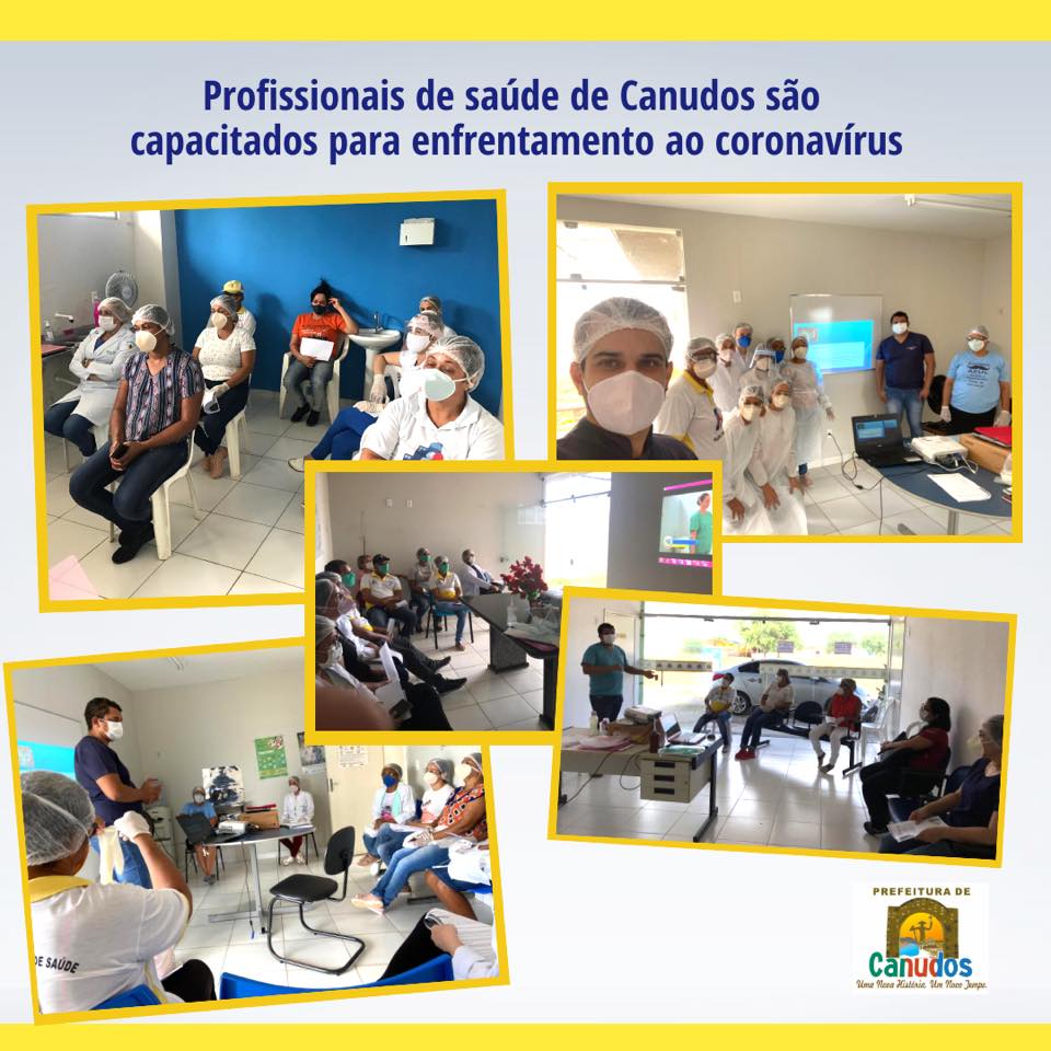 Profissionais de saúde de Canudos são capacitados para enfrentamento ao coronavírus