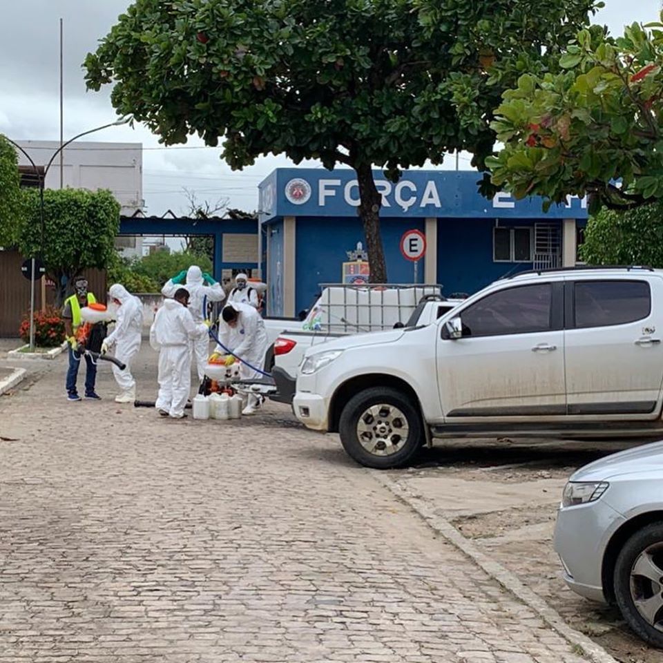 Paulo Afonso: 20º BPM realiza higienização das instalações da sede da unidade