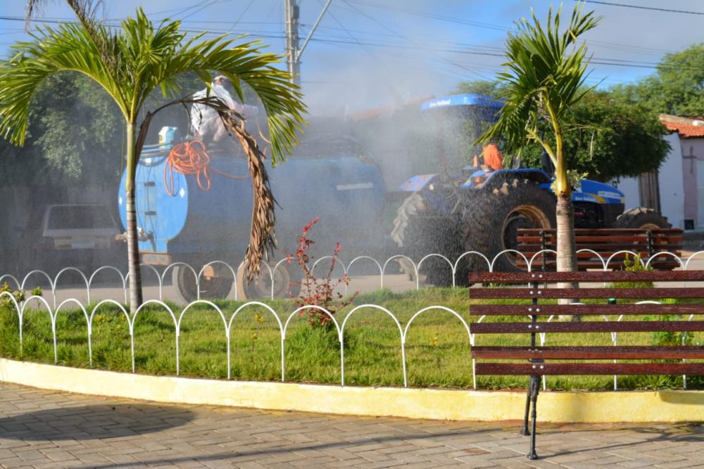 Prefeitura de Canudos segue com ação de desinfecção em espaços públicos