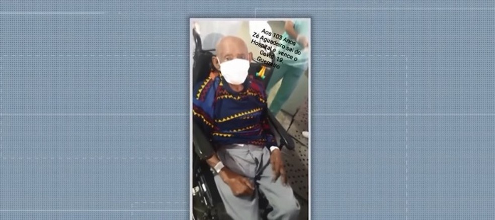 Covid-19: Idoso de 103 anos é recebido com festa após ter alta na Bahia