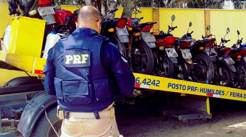 Mais de 70 motocicletas são apreendidas por irregularidades em operação da PRF na Bahia