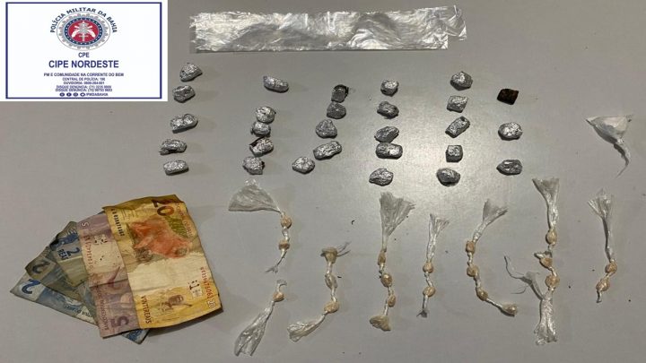 Traficante é preso em flagrante, em Tucano-BA