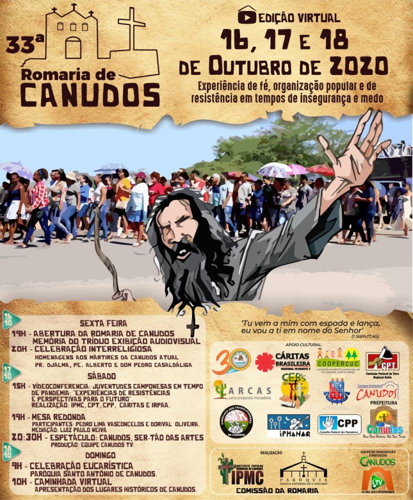 33ª ROMARIA DE CANUDOS (16 a 18 de Outubro de 2020).