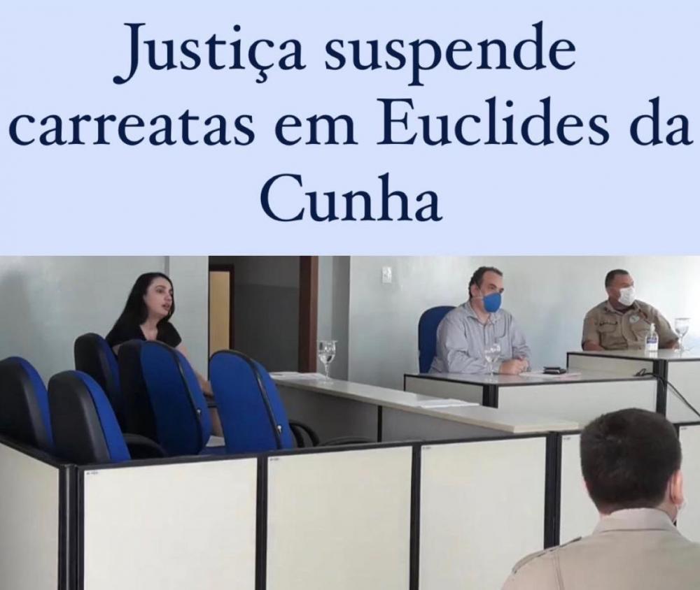 Justiça suspende carreatas em Euclides da Cunha