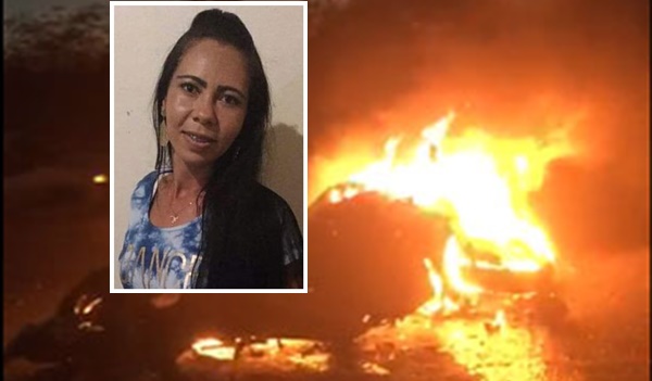 Mulher morre após moto bater em carro e pegar fogo durante carreata política em Coité