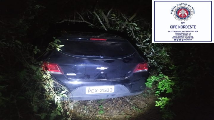 Veículo utilizado em tentativa de roubo à carro forte, é recuperado em Jeremoabo-BA