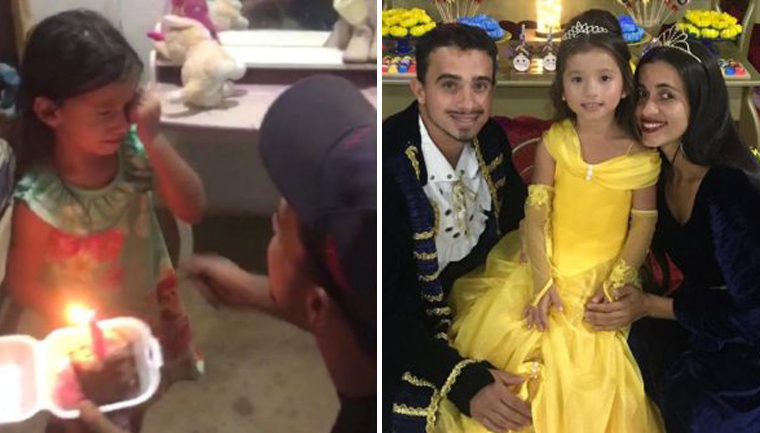 Menina que emocionou o Brasil com pedaço de bolo ganha festa de aniversário