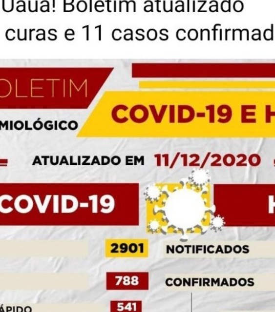 Atenção, Uauá! Boletim atualizado 06 novas curas e 11 casos confirmados