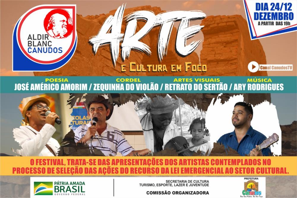 Iniciam-se em Canudos as apresentações culturais a partir desta quinta-feira 