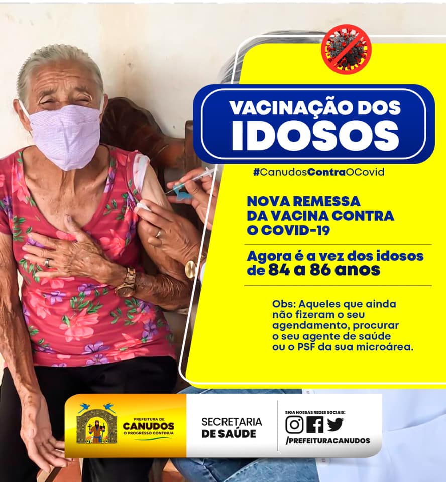 Canudos recebe novas doses da vacina contra o COVID-19