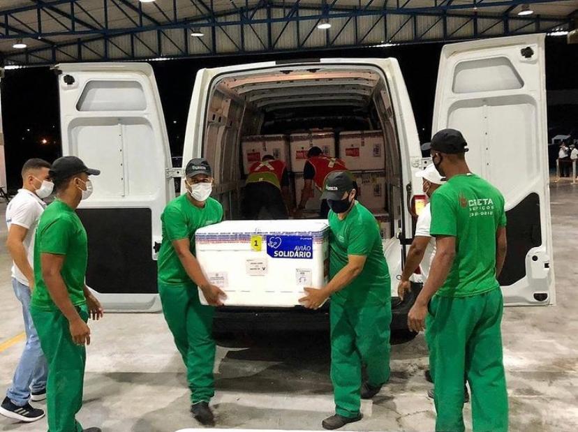Oitavo lote de vacinas chega na Bahia