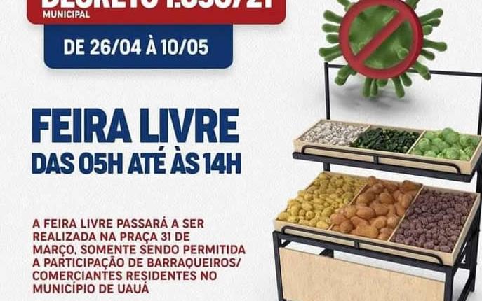Uauá: Novo decreto municipal determina retorno da feira-livre para praça da feira somente com feirante da cidade