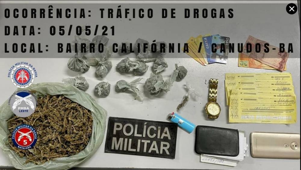 Polícia apreende homem com drogas no povoado 150