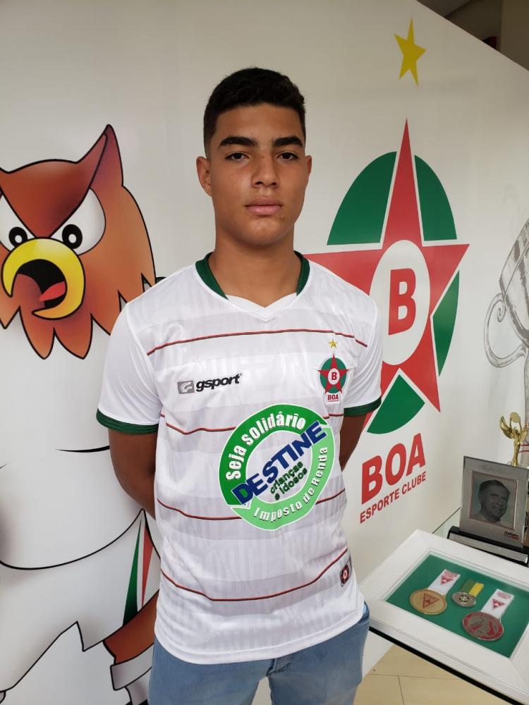 Jovem canudense, Enzzo Couto, está fazendo testes no Boa Esporte Clube