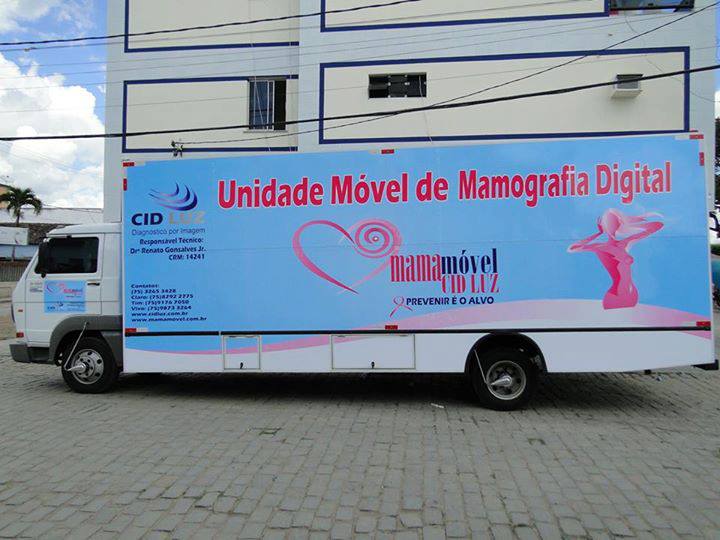 Sindicato dos Trabalhadores Rurais (STR) trouxe para Canudos um caminhão com equipamentos para mamografia digital