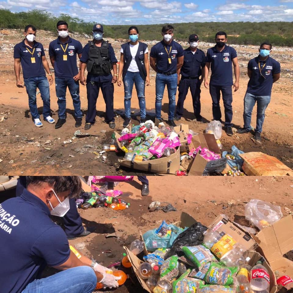 Nesta Sexta-feira (28) foram apreendidos produtos alimentícios em Canudos