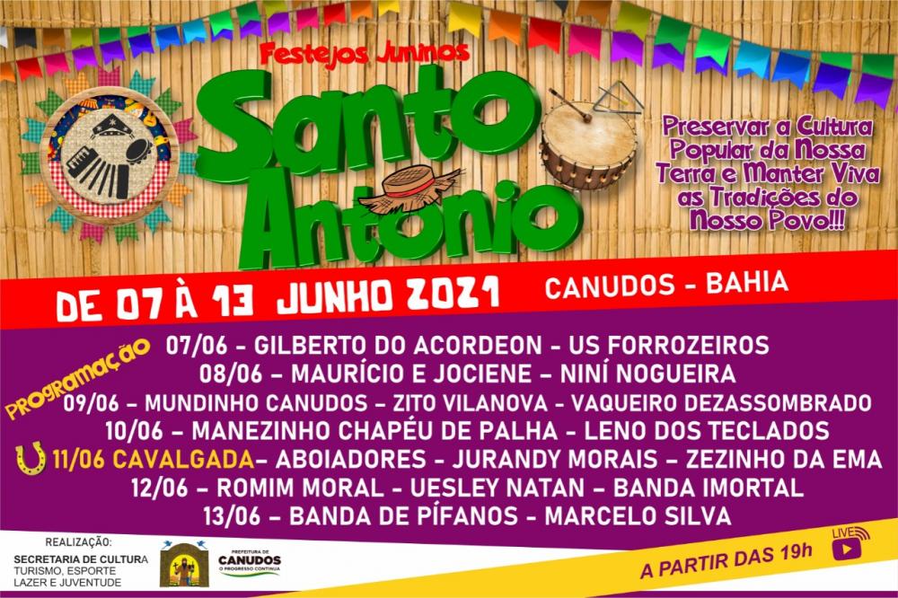 HOJE 07/06 AS 19h, SANTO ANTÔNIO DE CANUDOS