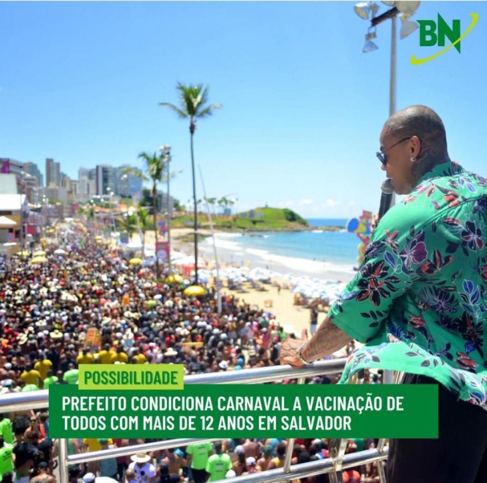 Haverá carnaval em 2022 se a população estiver vacinada