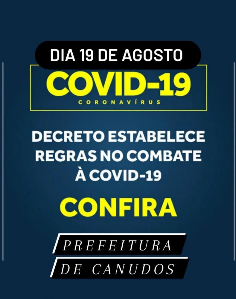 Canudos: Decreto do dia 19 de Agosto de 2021