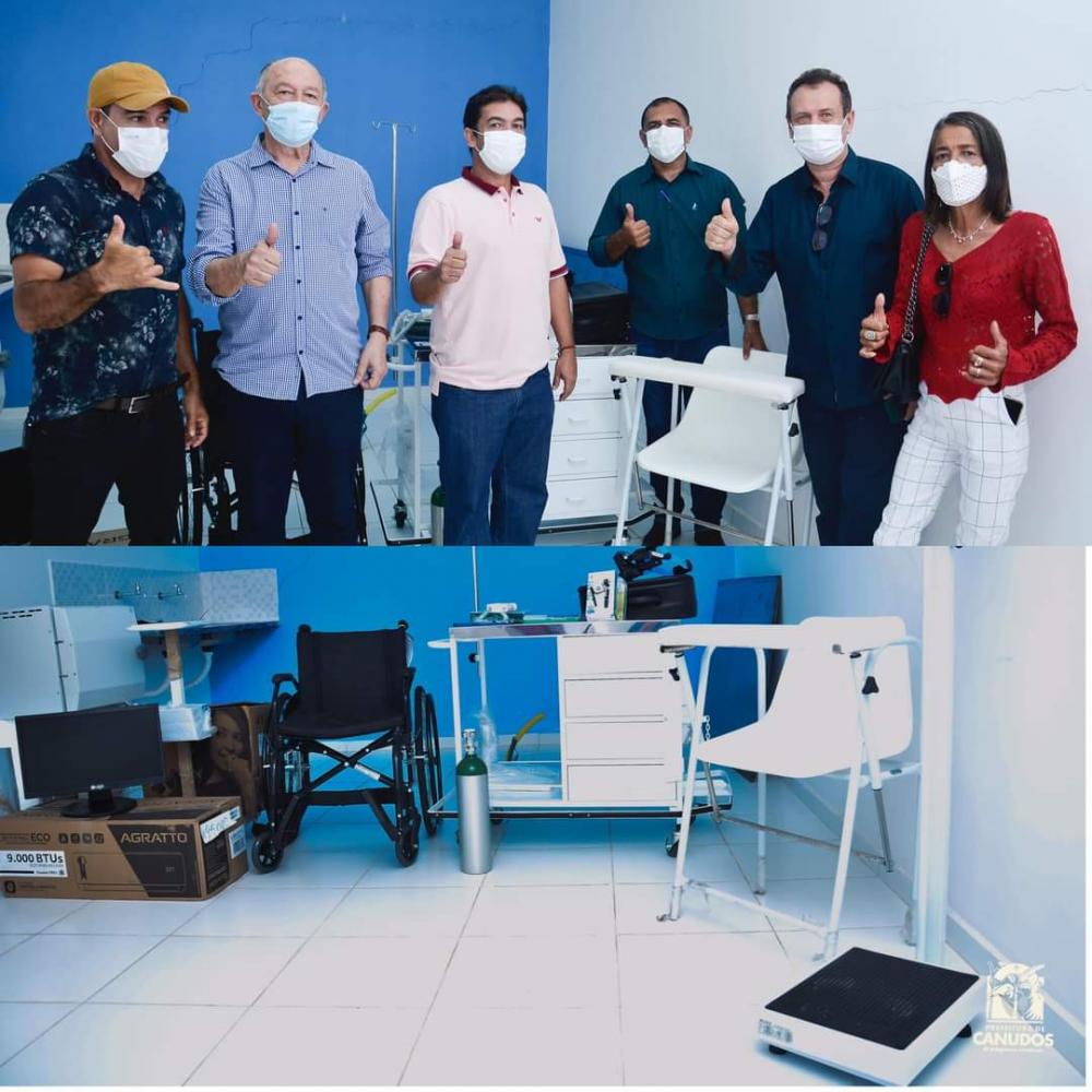 Canudos: Nesse sábado (04) foi entregue o Kit de equipamentos necessários para a Unidade Satélite de Saúde da 50