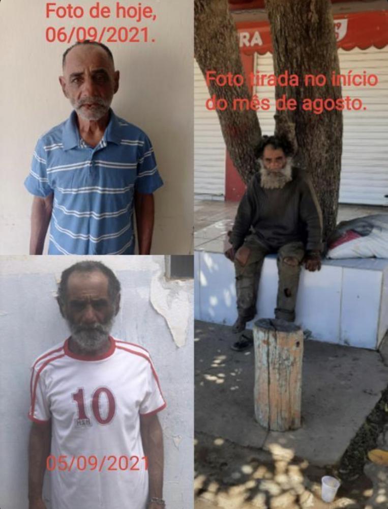 Idoso em situação de rua busca encontrar seus familiares