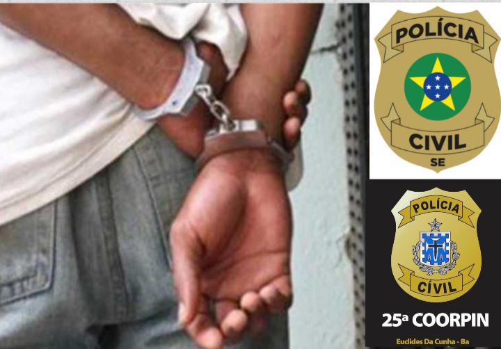 Com atuação da DP de Euclides da Cunha homicida foragido da Bahia e Sergipe é preso em Santana Catarina