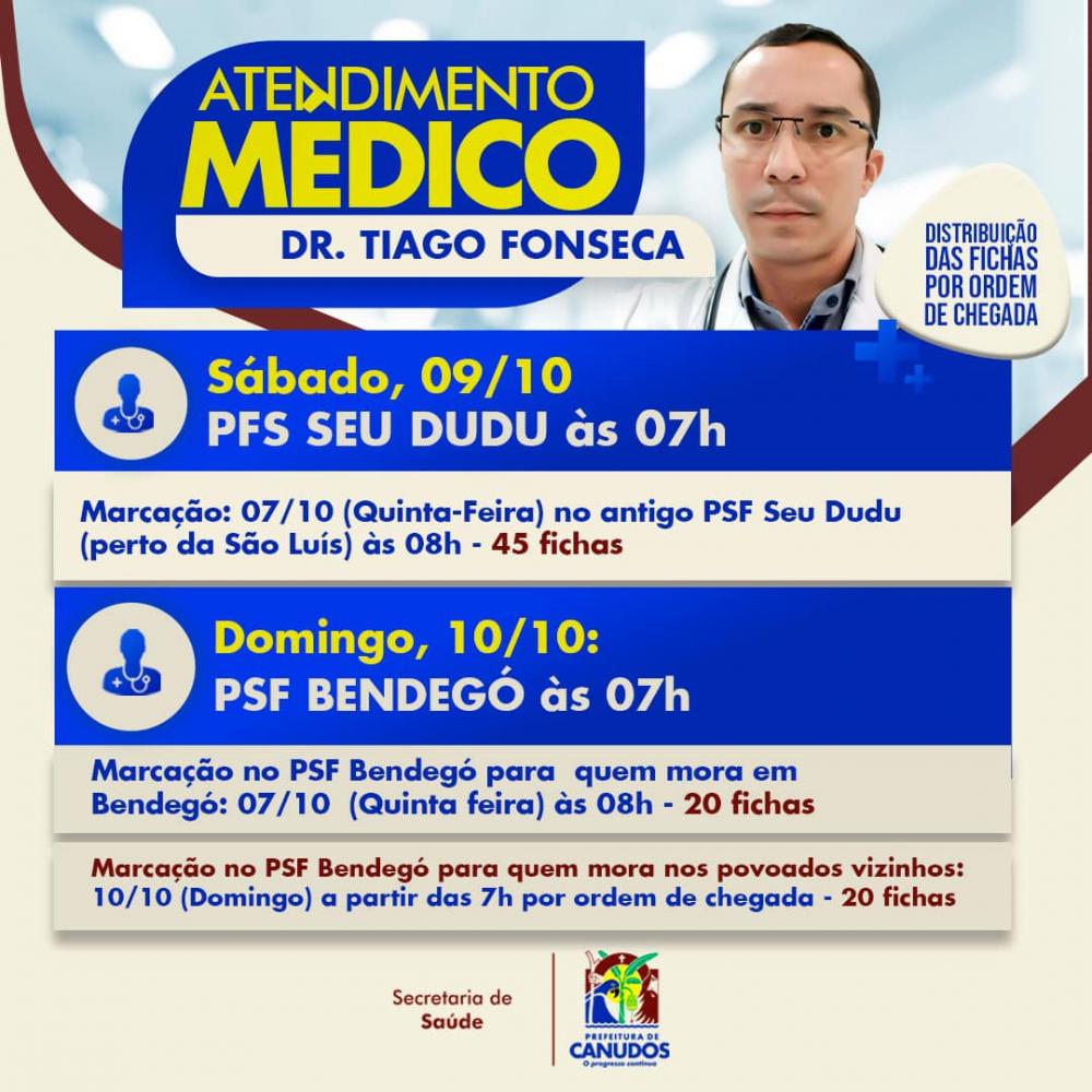 Canudos: Atendimento médico com Dr. Tiago Fonseca