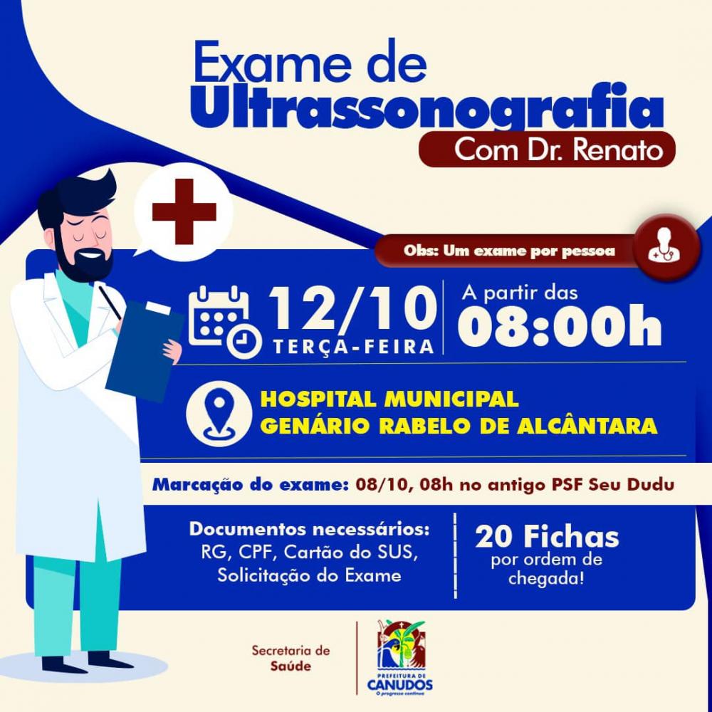 Canudos: Exame de Ultrassonografia com Dr. Renato