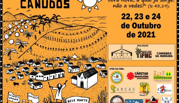 Histórica Romaria de Canudos ocorrerá, em sua 34ª edição, de forma remota, entre os dias 22, 23 e 24 de outubro deste ano de 2021.