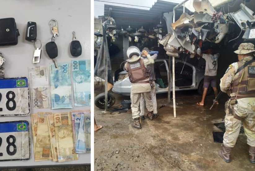 PM e PRF desarticulam quadrilha de roubo e desmanche de carros em Euclides da Cunha