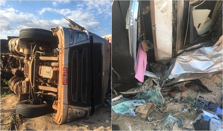 Caminhoneiro mineiro morre em acidente no trevo de Ibo/Bahia