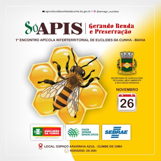 Programação: Encontro Apícula Interterritorial de Euclides da Cunha