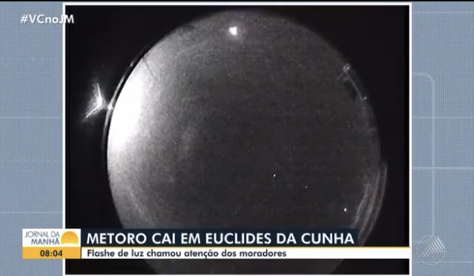 Meteoro cai em Euclides da Cunha – BA.