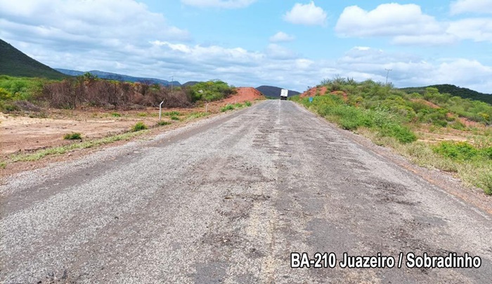 Governo da Bahia anuncia obra de recuperação da BA-210; mais de 190 km entre Juazeiro a Sento-Sé serão recuperados