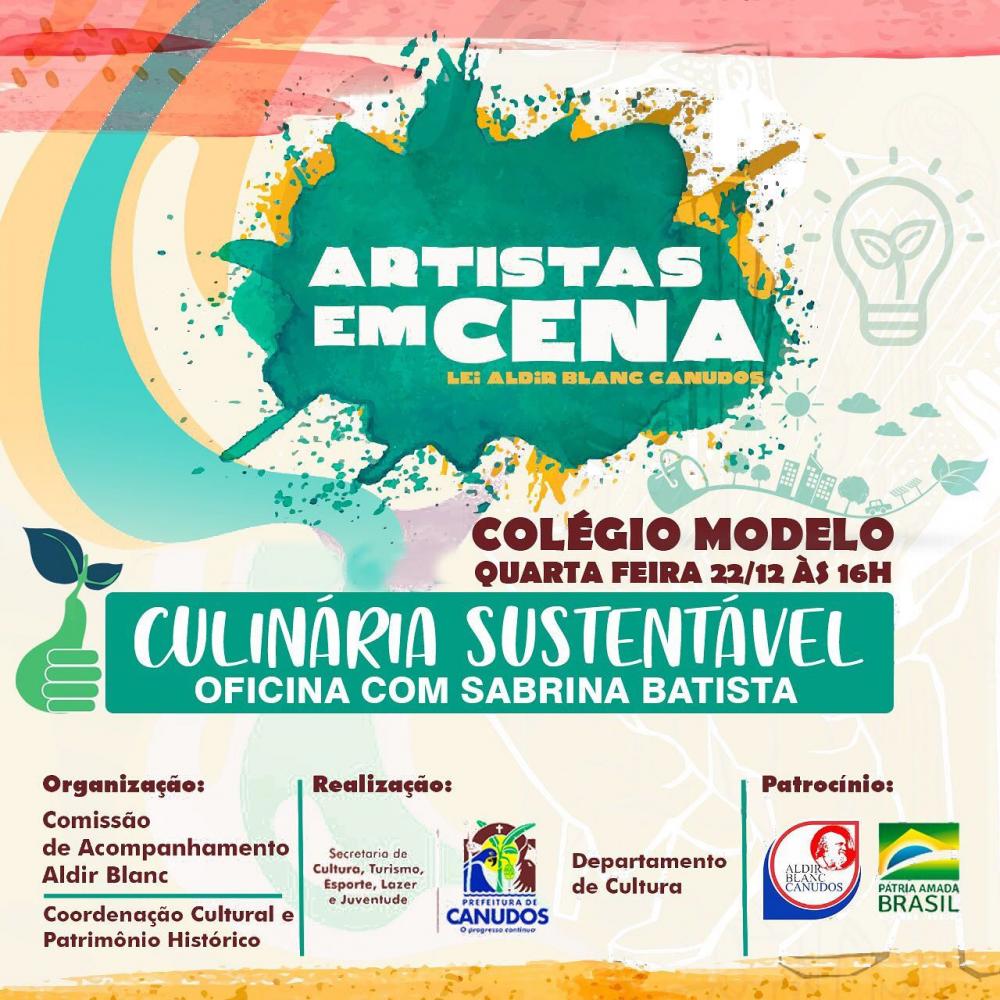 Canudos: Será realizada nesta Quarta-feira (22) uma oficina de culinária sustentável 