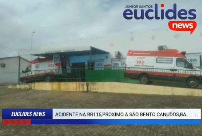 Acidente na BR-116 norte, próximo ao povoado São Bento de Canudos